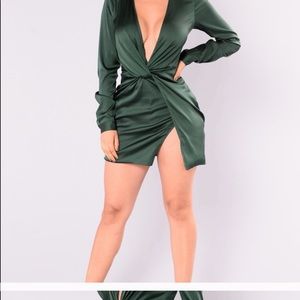 Sugar Free- Hunter Green Dress